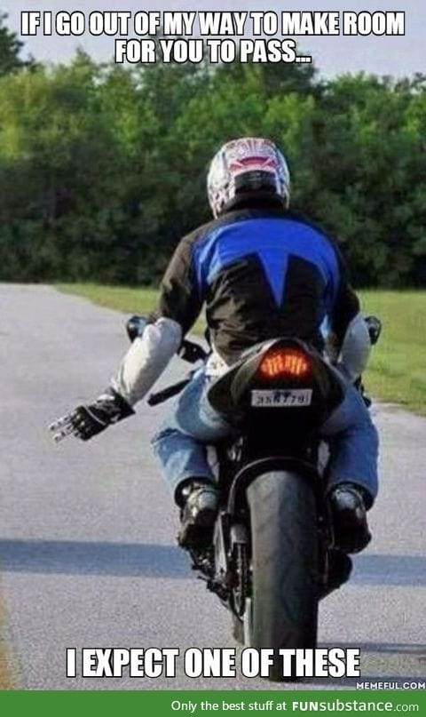 Dear motorcyclist