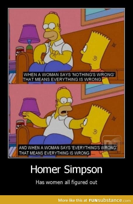 Homer knows x