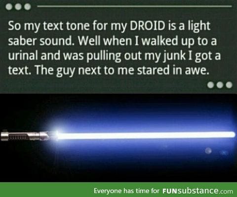 The force is strong with him