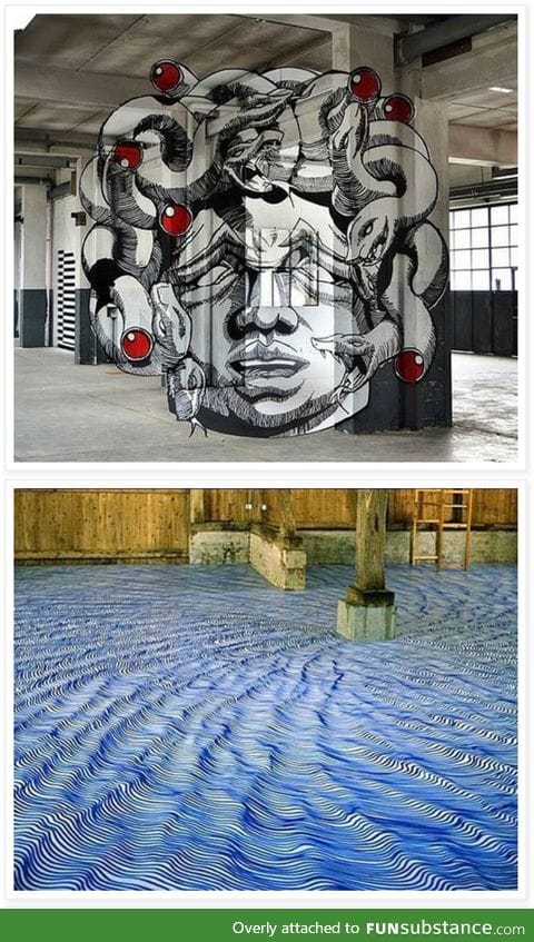 Awesome illusionist streetart