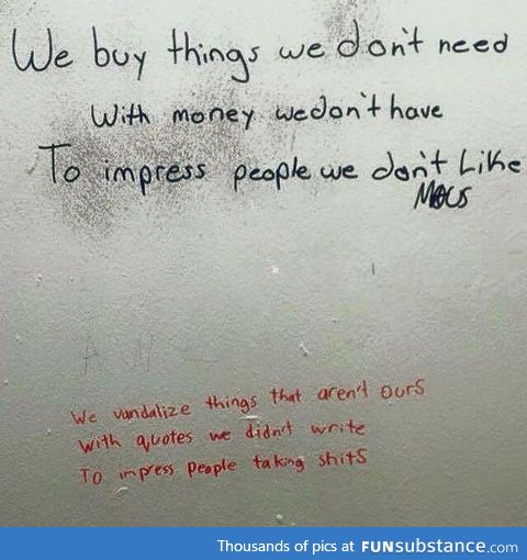 Inspirational quotes are deep and smelly