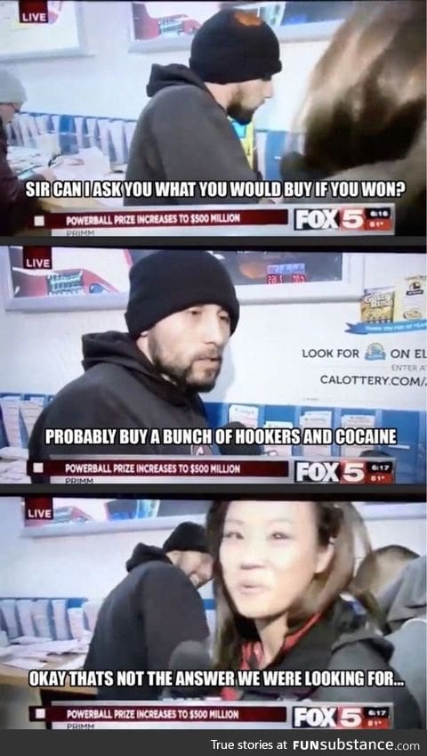 At least he was being honest