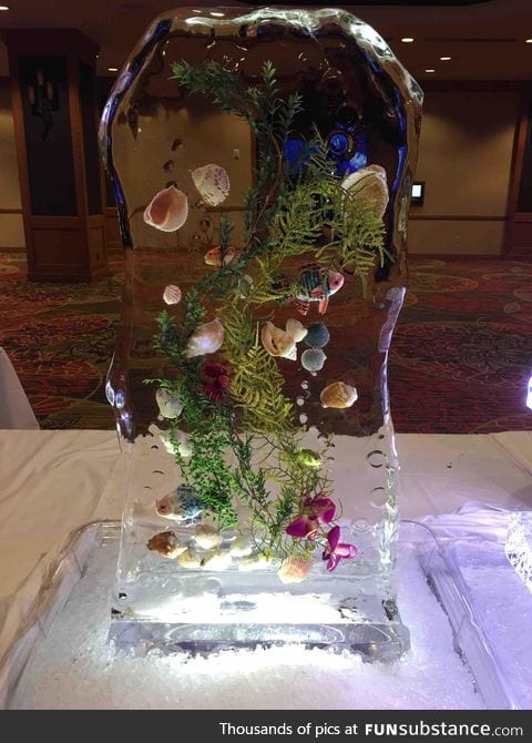 Epic ice sculpture