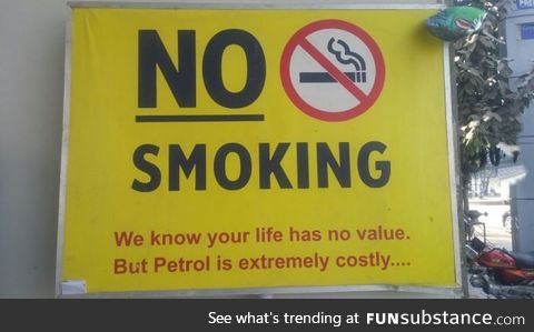 Savagery at a petrol station