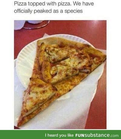 Yo dawg I heard you like pizza