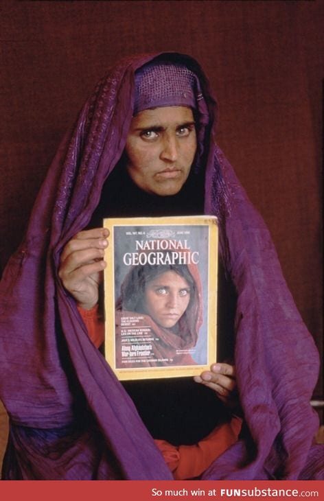 National Geographic's iconic Afghanistan refugee found years later and re-photographed.