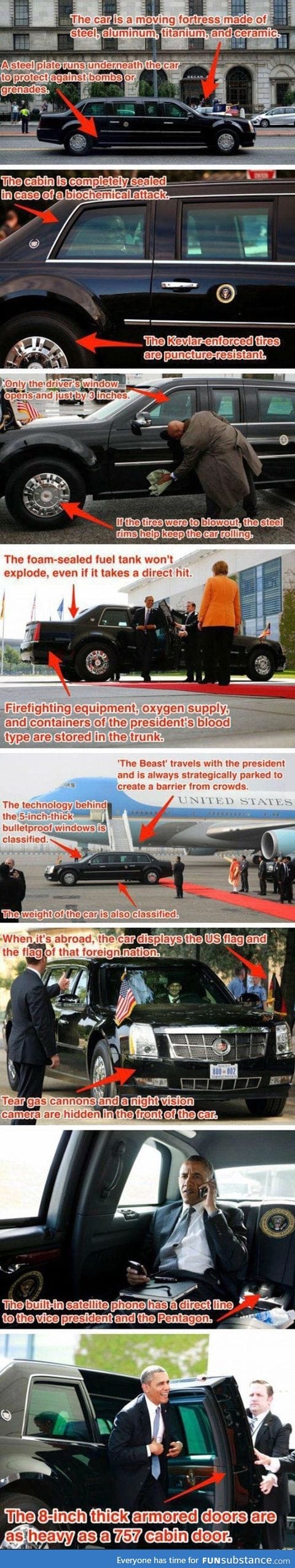 Presidents car details