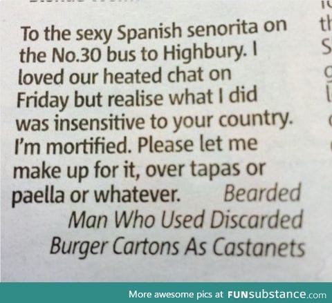 You've got to admire his creativity