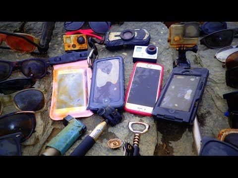 This guy hunts for treasure in rivers. It's so interesting to see what he finds.