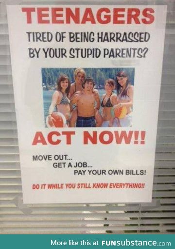 Dear teenagers