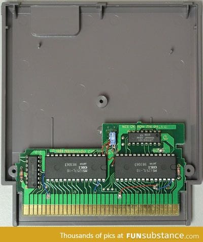The inside of a NES cartridge