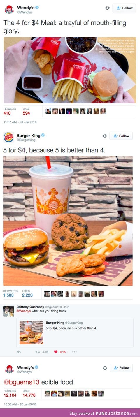 Wendy's vs. Burger King