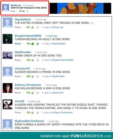 A lot can happen in one song