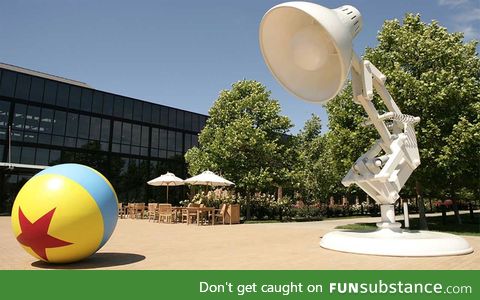Pixar's studios actually have the lamp outside lmao