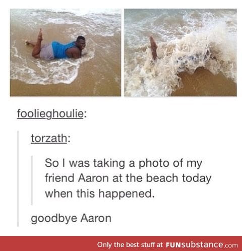 Bye bye Aaron.