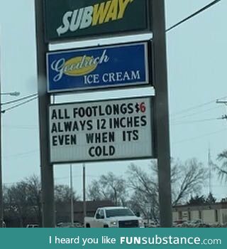 Local Subway being edgy