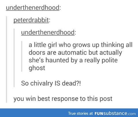 Thank you, Sir Ghostie