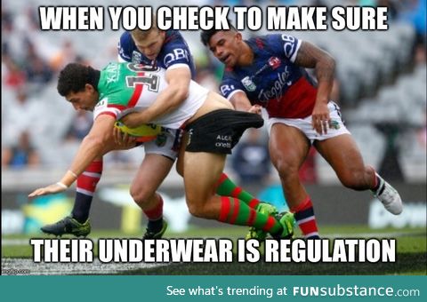 Performance enhancing undies are not tolerated