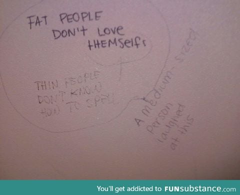 Public bathroom ironies. Found few years ago ..