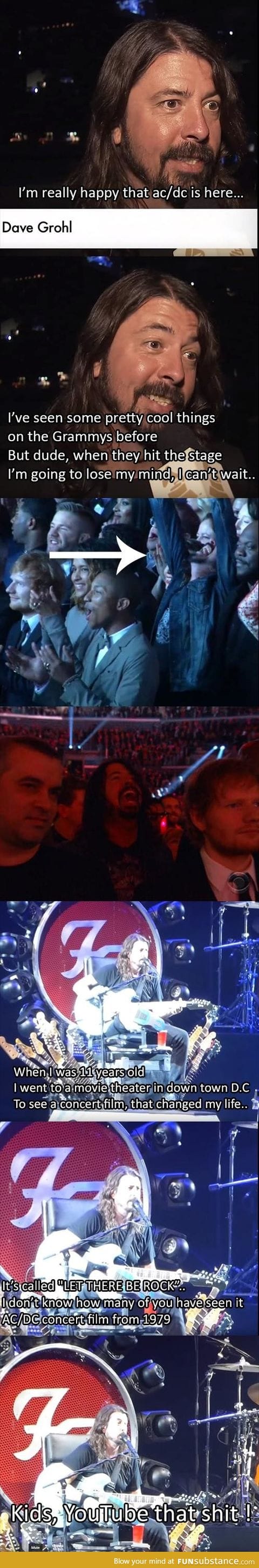 So.. Dave Grohl is a big AC/DC fan