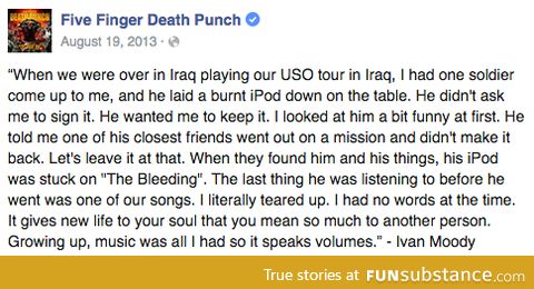Five Finger Death Punch get into your feels with everything they do