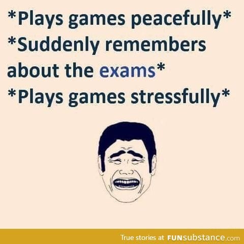 Gaming during exams