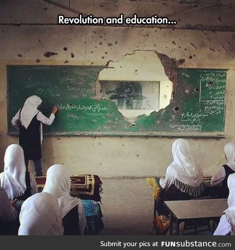 That moment when education is more important than anything else