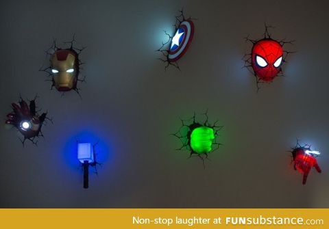 Marvel wall lights