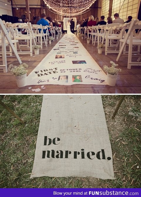I'm doing this at my wedding