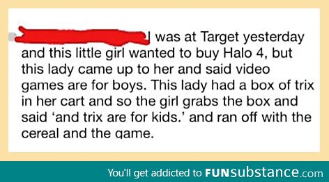 Video games are for boys