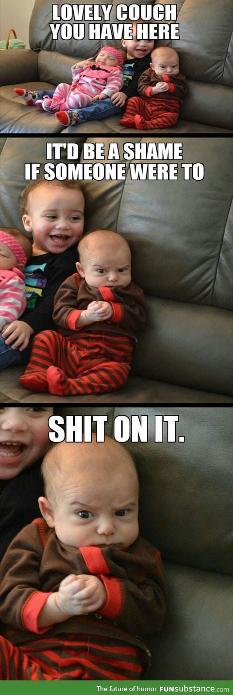 Evil plotting baby