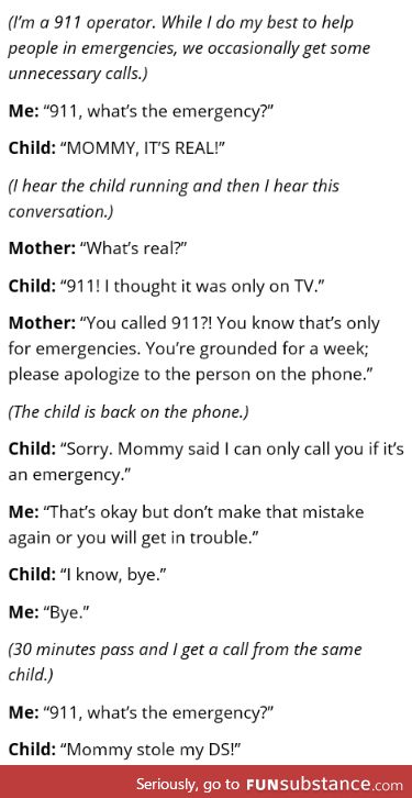 Is that really an emergency?