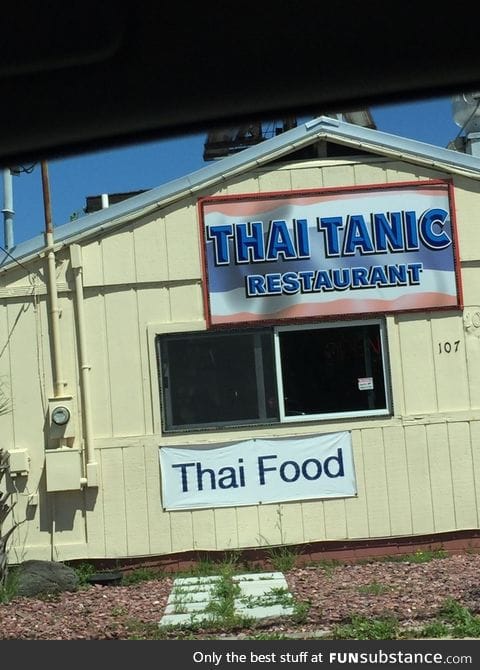 Something tells me this restaurant is gonna sink