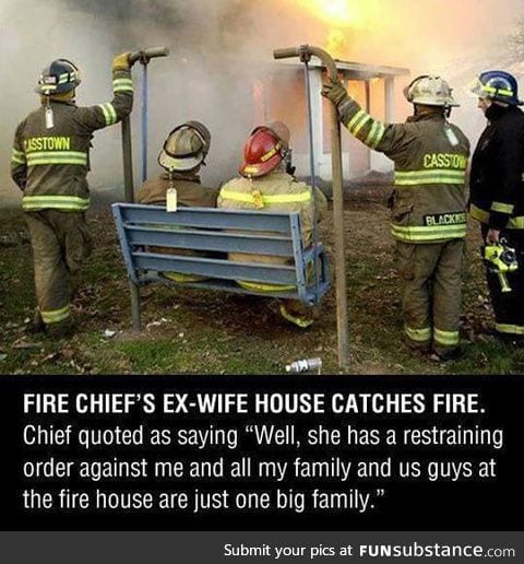 Firemen doing their work
