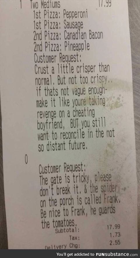 Specific and ambiguous request