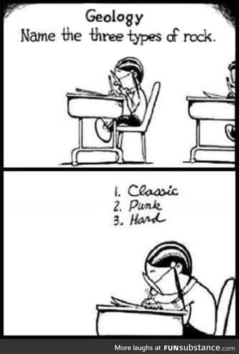 The many types of rock