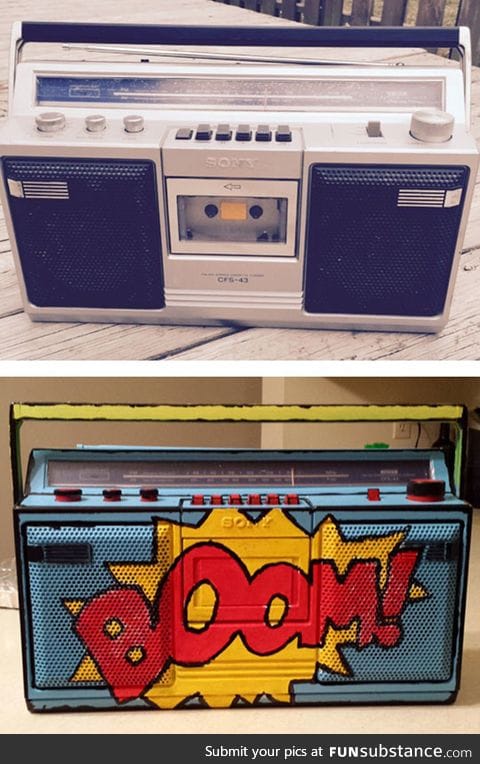 Painted boombox win