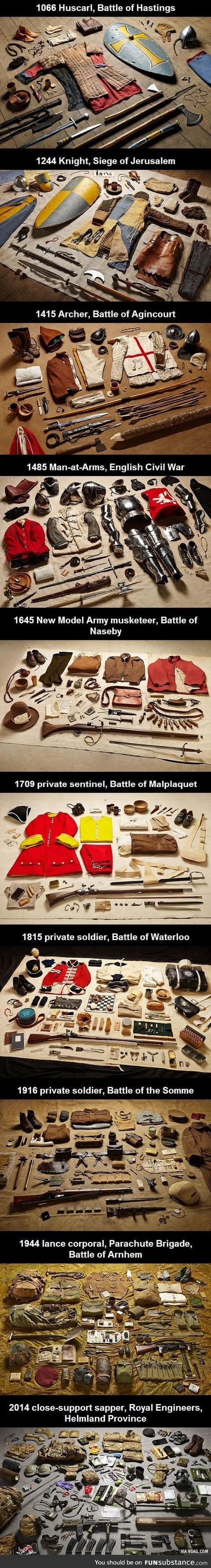 Just in case you're ever going into battle and you don't know what to wear