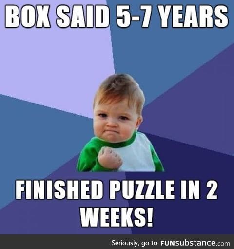 It was supposed to take a long time, but I freaking nailed it!