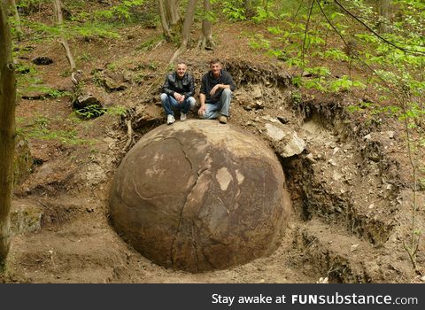 An almost perfect stone sphere was unearthed in Bosnia