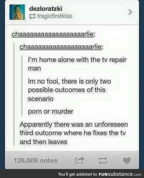 Shock ending.