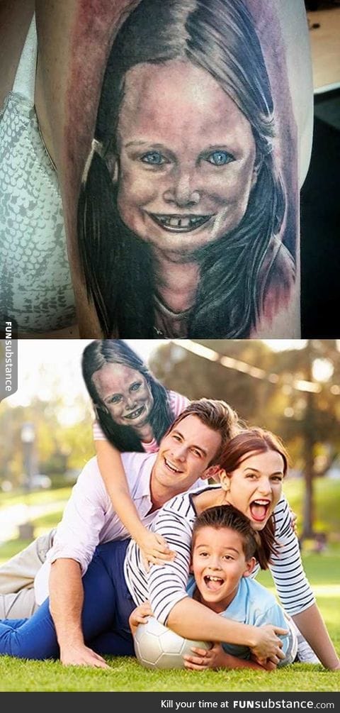 If this creepy tattoo is too real