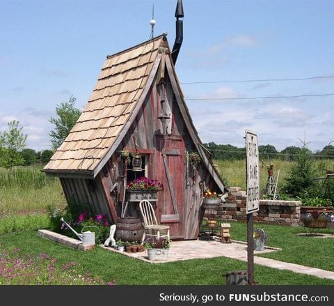 Fairy tale like Garden shed in Minnesota