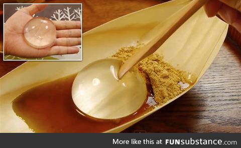 Japanese raindrop cake