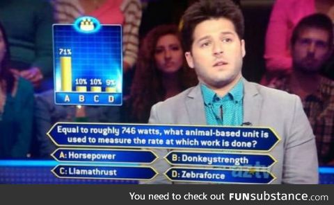 Measure all the things by how hard the llamas are thrusting