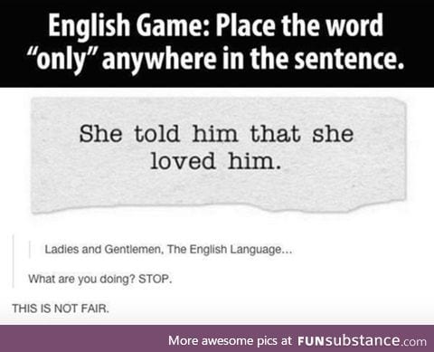 The amazing english language