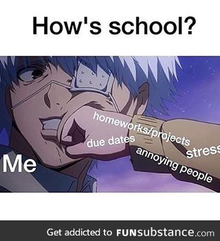 School to me was always more like a flaming semi-truck to the face
