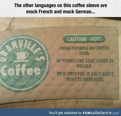 This coffee sleeve is hilarious