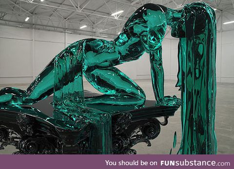 Captivating ice sculpture