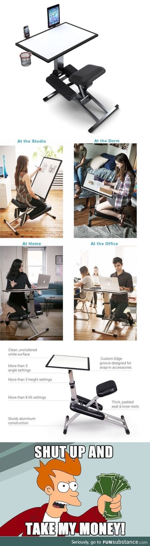 This Portable Desk Design lets You Work Anywhere